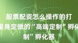 股票配资怎么操作的打造量身定做的“高端定制”孵化器